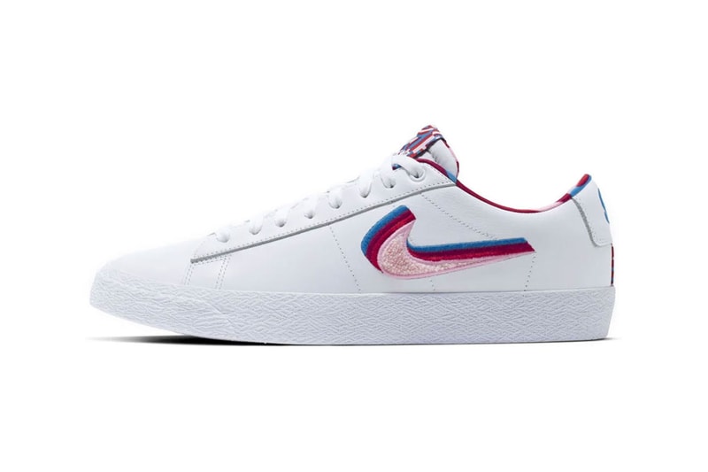 Parra Nike SB Blazer Low Dunk Low White