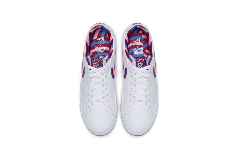 Parra Nike SB Blazer Low Dunk Low White