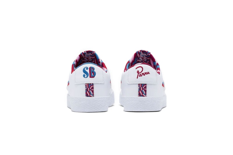 Parra Nike SB Blazer Low Dunk Low White