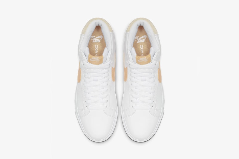nike sb zoom blazer mid premium new celestial gold bicoastal sneakers footwear