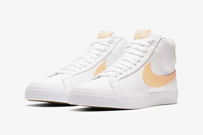 nike sb zoom blazer mid premium new celestial gold bicoastal sneakers footwear