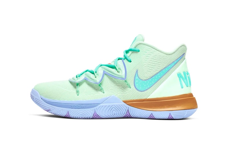 nike spongebob squarepants collaboration kyrie 5 squidward tentacles