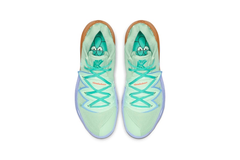 nike spongebob squarepants collaboration kyrie 5 squidward tentacles