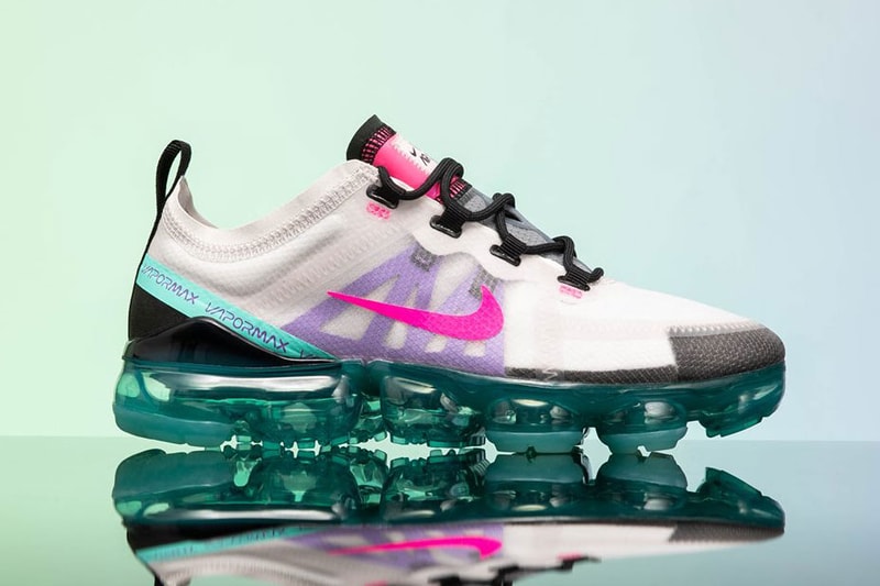 nike air vapormax platinum tint pink blast aurora green release drop