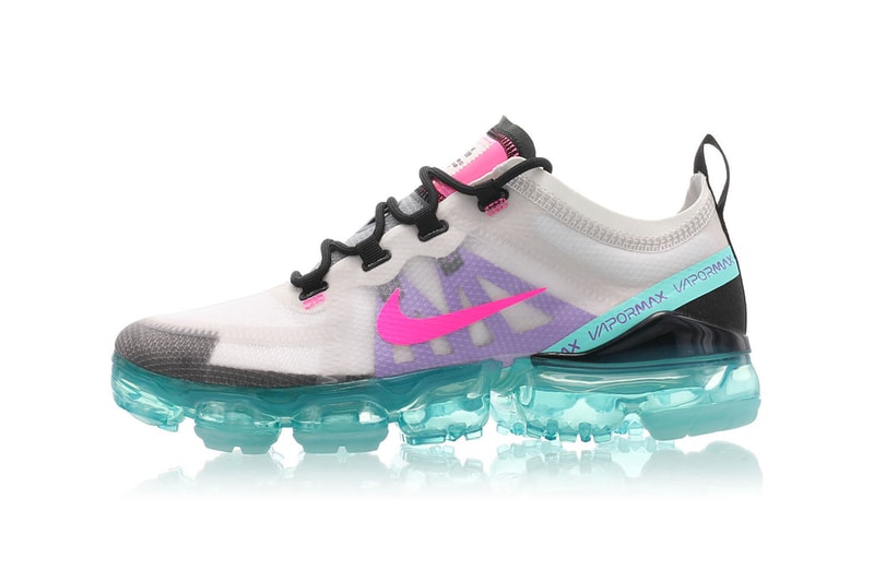nike air vapormax platinum tint pink blast aurora green release drop