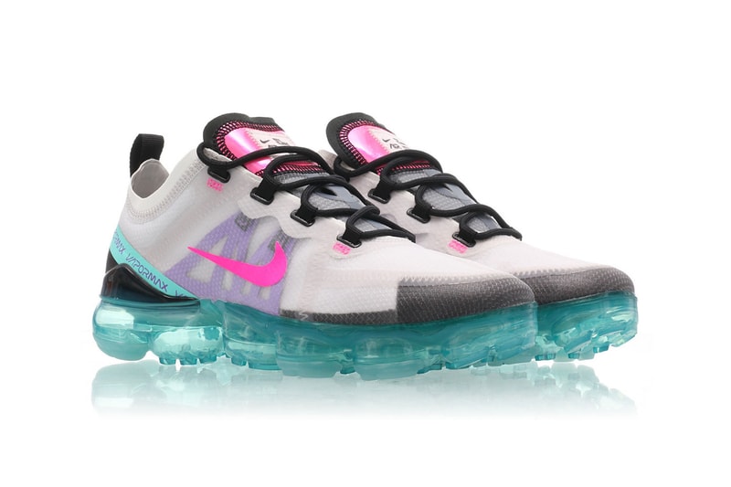 nike air vapormax platinum tint pink blast aurora green release drop