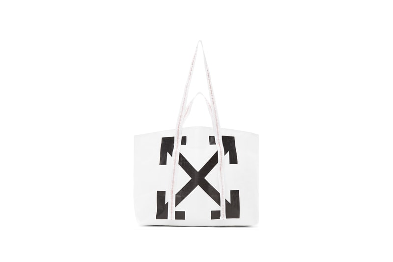 Off-White Arrow Totes White Black