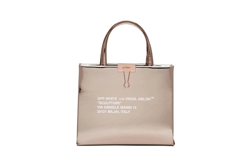 Off White Mini Flap Bag Baby Rose Gold Pink