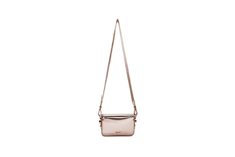 Off White Mini Flap Bag Baby Rose Gold Pink