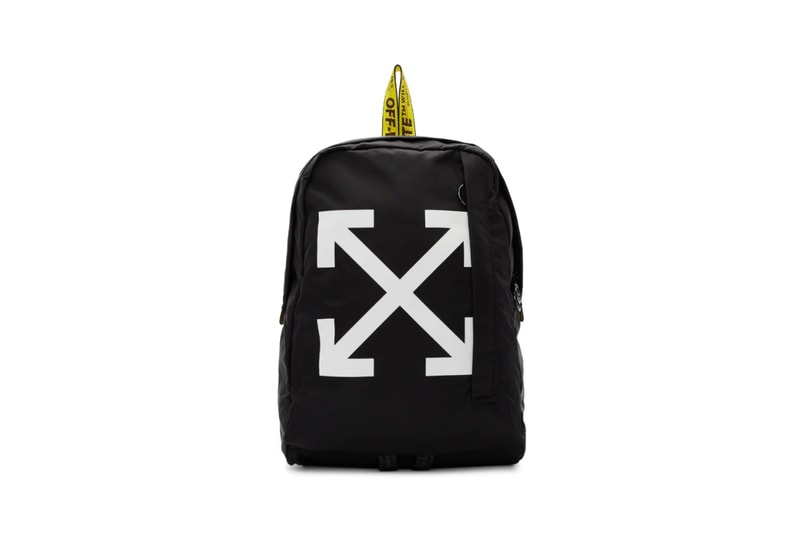 Off White Easy Logo Backpacks Black