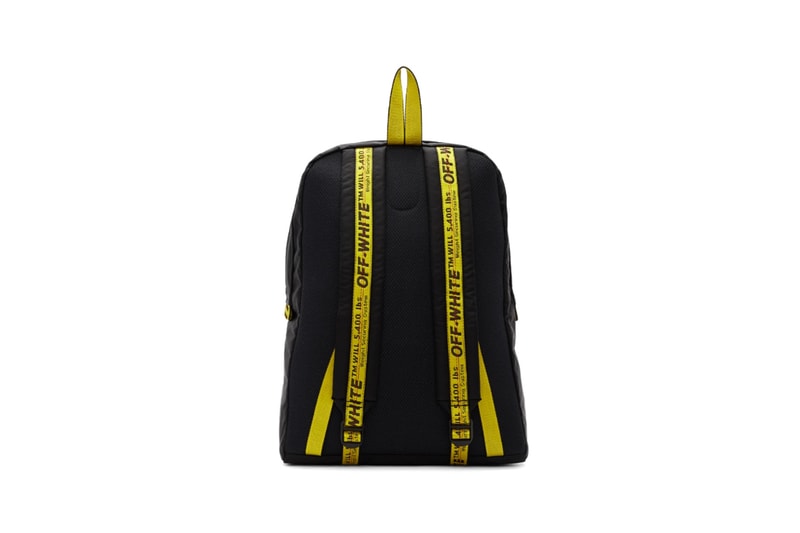 Off White Easy Logo Backpacks Black