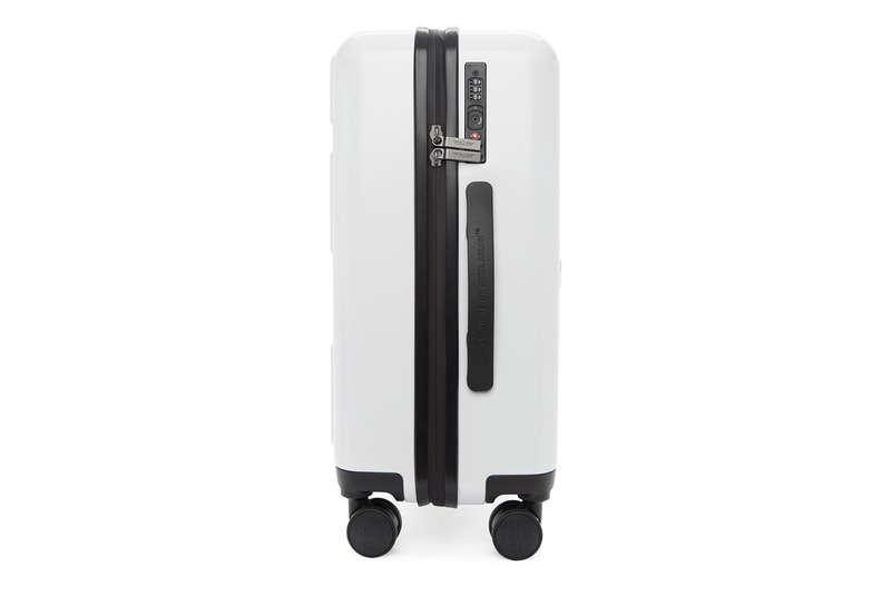 off white for travel arrow trolley suitcase luggage bags designer