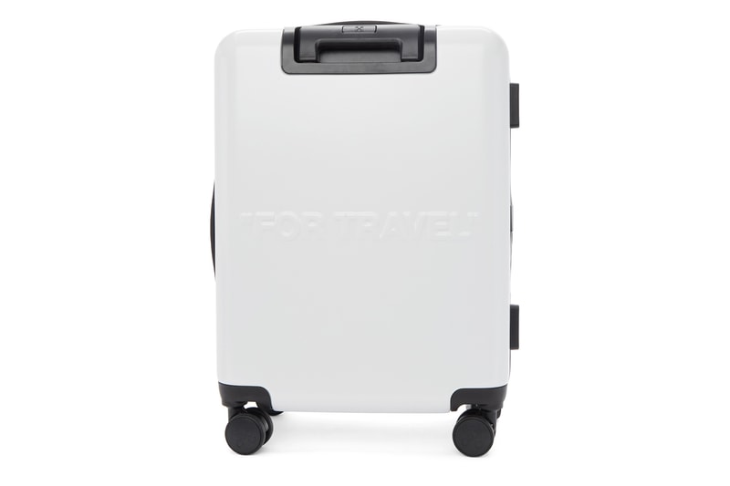 off white for travel arrow trolley suitcase luggage bags designer