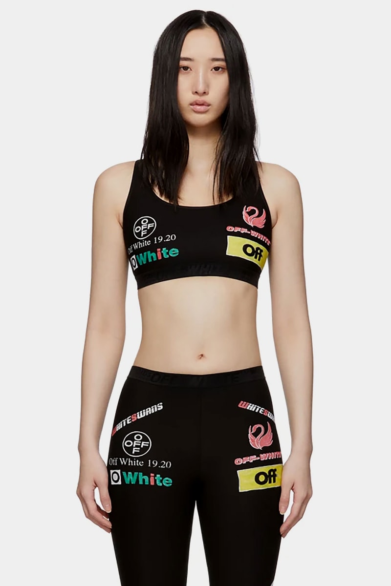 off white and ssense exclusive womens activewear workout fashion sports bra leggings virgil abloh