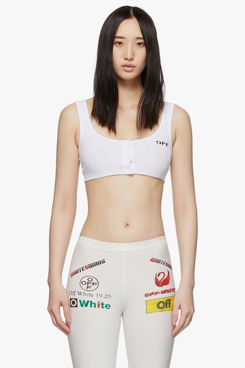 off white and ssense exclusive womens activewear workout fashion sports bra leggings virgil abloh