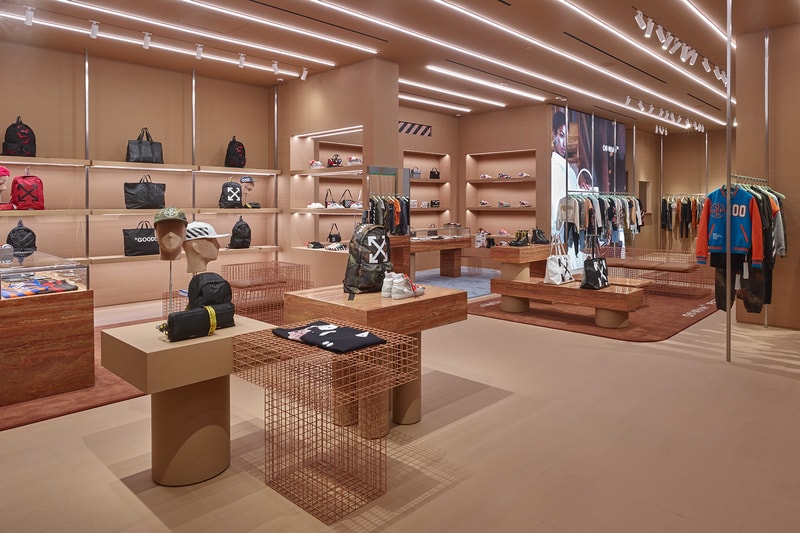 off white first west coast store wynn plaza las vegas mens womens pre fall 2019 collection odsy shoes