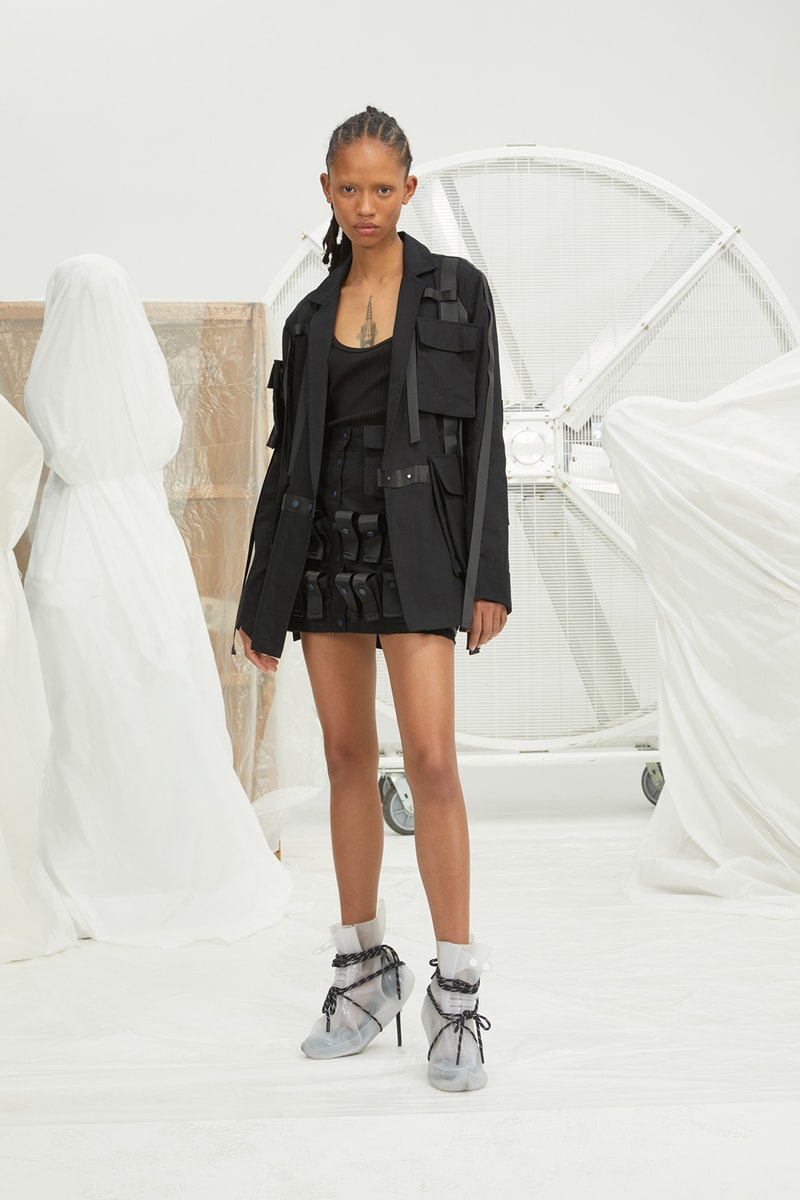 perfect number woman on pedastal Adesuwa Aighewi black shorts jacket