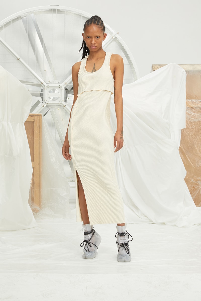 perfect number woman on pedastal Adesuwa Aighewi white dress