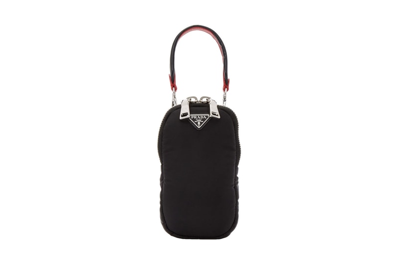prada iphone smartphone android galaxy phone case release drop nylon black ssense