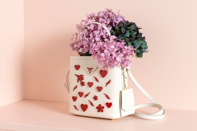 Prada Love Heart Bag and Accessories Collection Pink Red Qixi Festival Celebration Capsule 