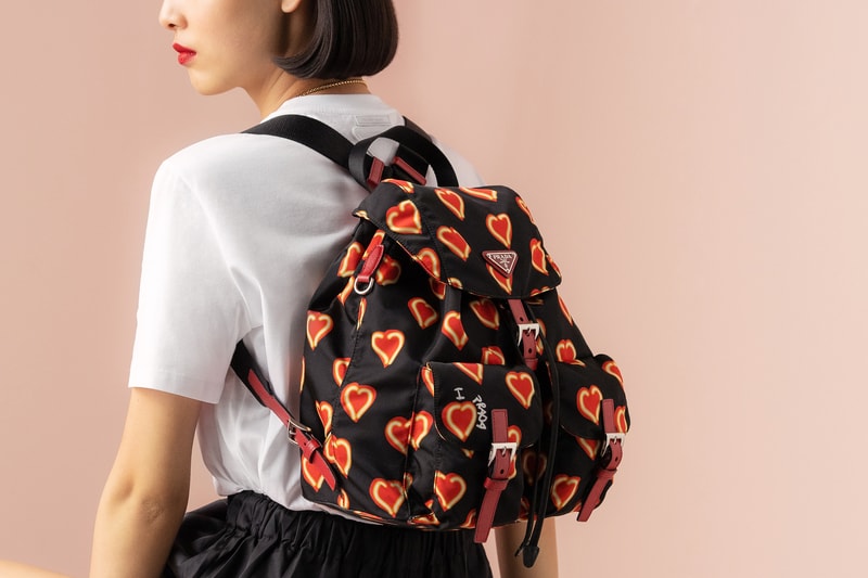 Prada Love Heart Bag and Accessories Collection Pink Red Qixi Festival Celebration Capsule 