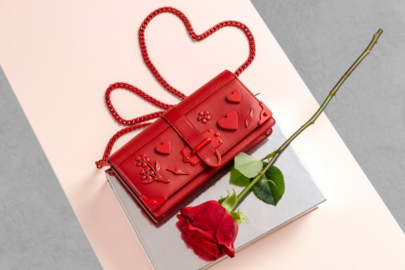 Prada Love Heart Bag and Accessories Collection Pink Red Qixi Festival Celebration Capsule 