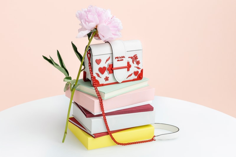Prada Love Heart Bag and Accessories Collection Pink Red Qixi Festival Celebration Capsule 