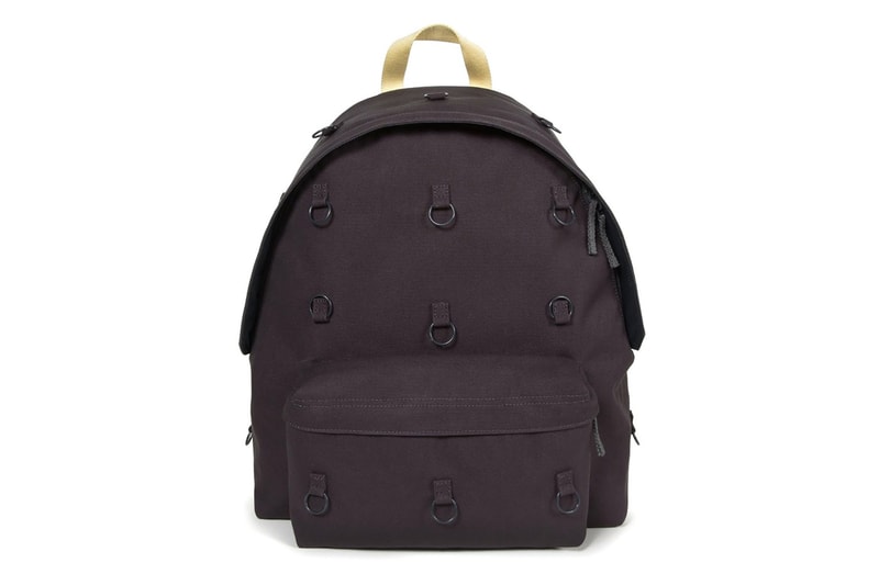 raf simons eastpak bonded metal loop backpacks paddedpakr collaboration designer bags burgundy orange grey pink anthracite yellow black matlasse