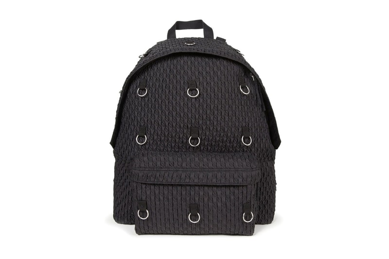 raf simons eastpak bonded metal loop backpacks paddedpakr collaboration designer bags burgundy orange grey pink anthracite yellow black matlasse