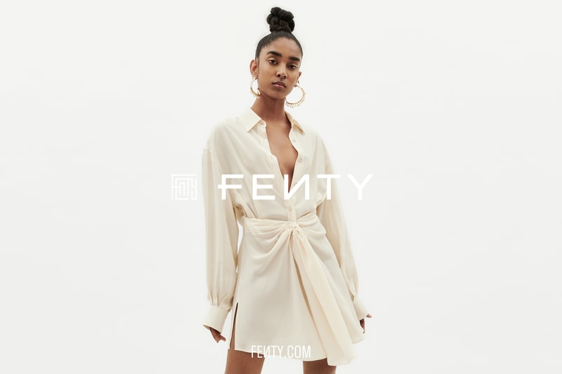 Rihanna FENTY Release 6-19 Part 2 Dress Cream