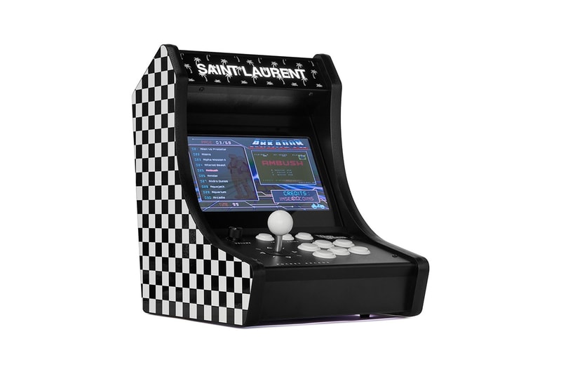 Saint Laurent Rive Droite Retrocade Black White