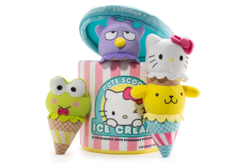 These Adorable Kidrobot x Sanrio Ice Cream Plushies Are All We Need