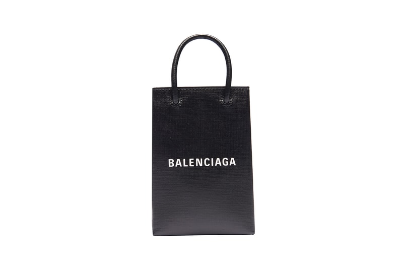 Balenciaga Phone Holder Bag Black White Gray