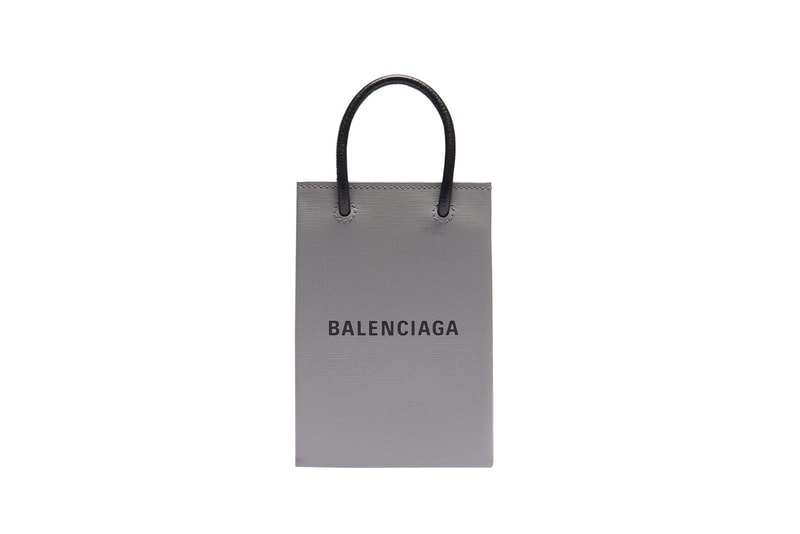 Balenciaga Phone Holder Bag Black White Gray