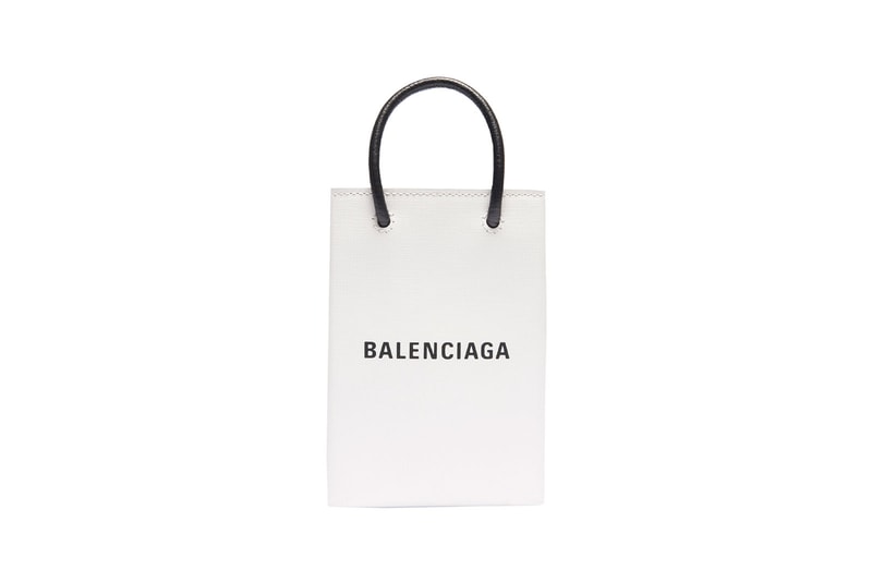 Balenciaga Phone Holder Bag Black White Gray
