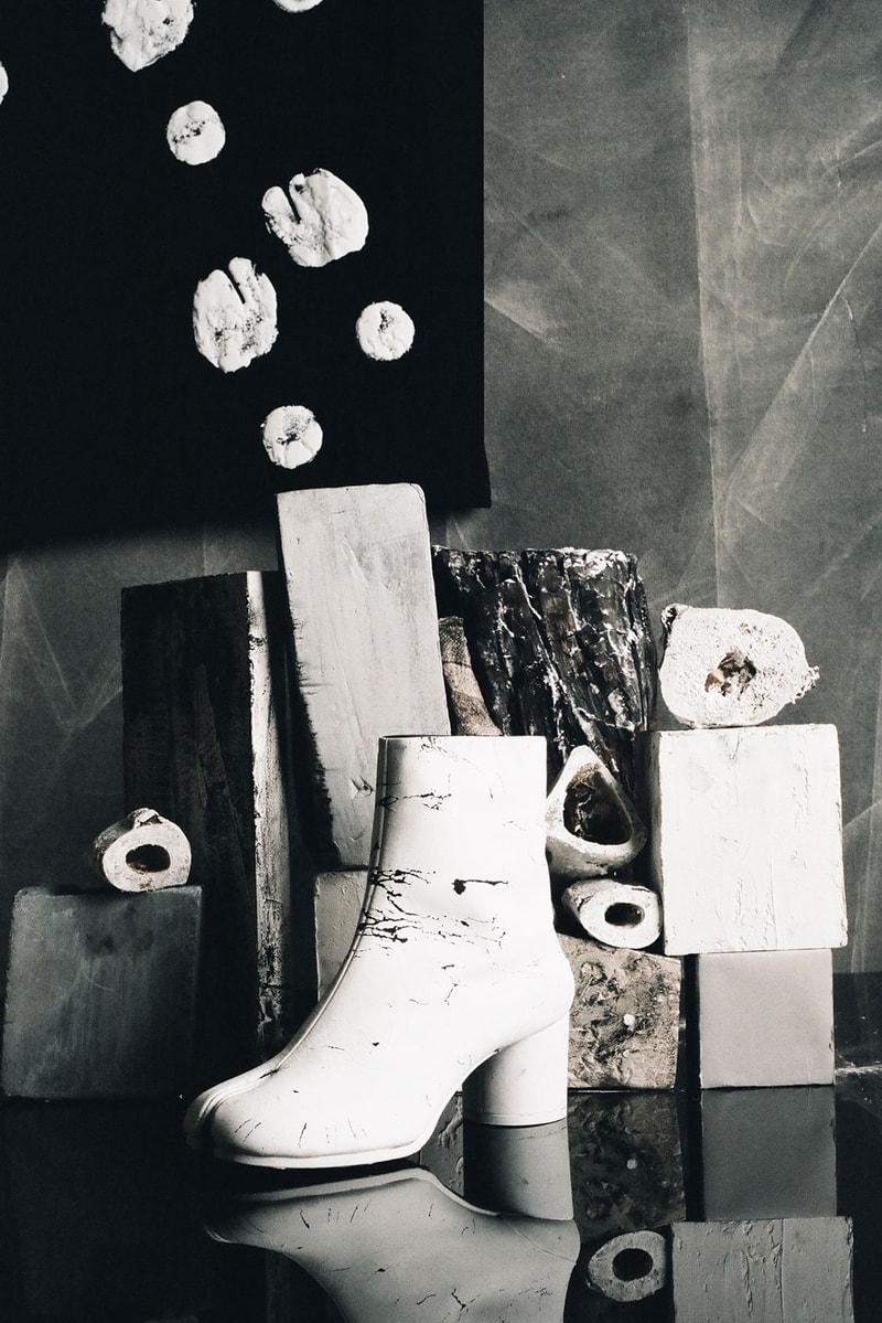 maison margiela tabi ssense boots heels keychain montreal pop up 