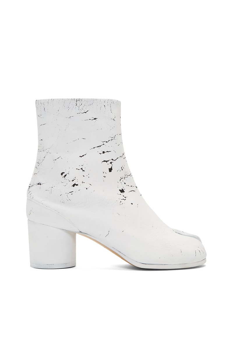 maison margiela tabi ssense boots heels keychain montreal pop up 