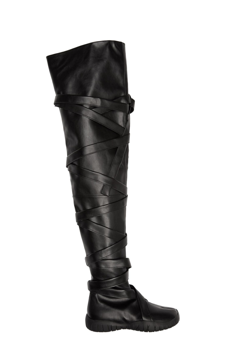 maison margiela tabi ssense boots heels keychain montreal pop up 