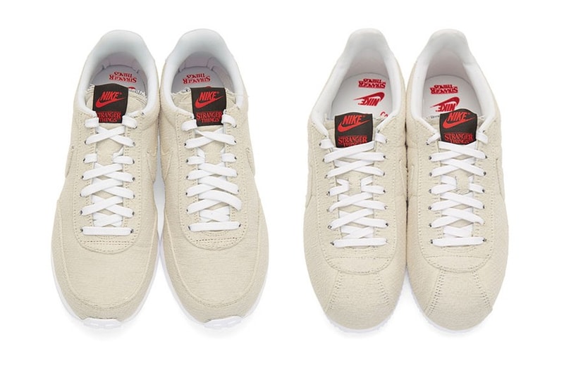 Stranger Things x Nike Air Tailwind 79 Cortez Release Drop Sneaker Shoe Beige White Laces Branding