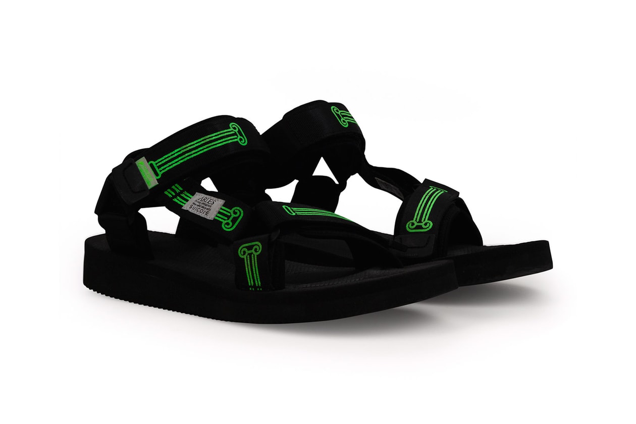 aries suicoke collaboration sandals shoes summer khaki black vibram matchesfashion