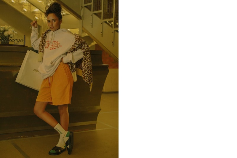 The Concept NY Summer Editorial Hoodie Grey Sweater Brown Short Orange Loafers Black