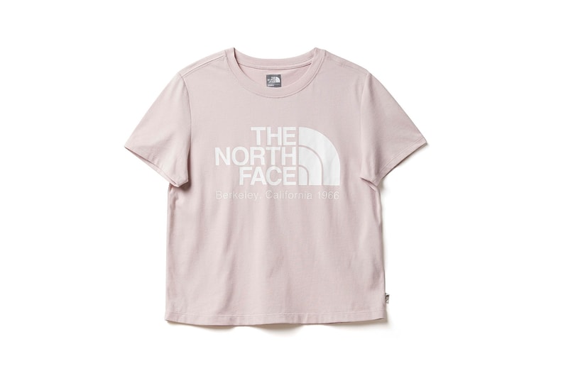 the north face back to school heritage pink t-shirt