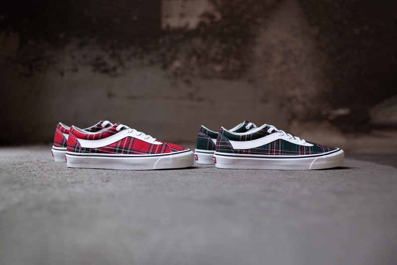 Vans Bold Ni Tartan Pack Red Green Sneakers 