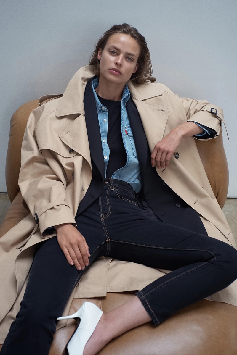 wardrobe.nyc levi's collab denim release 04 trench coat jacket