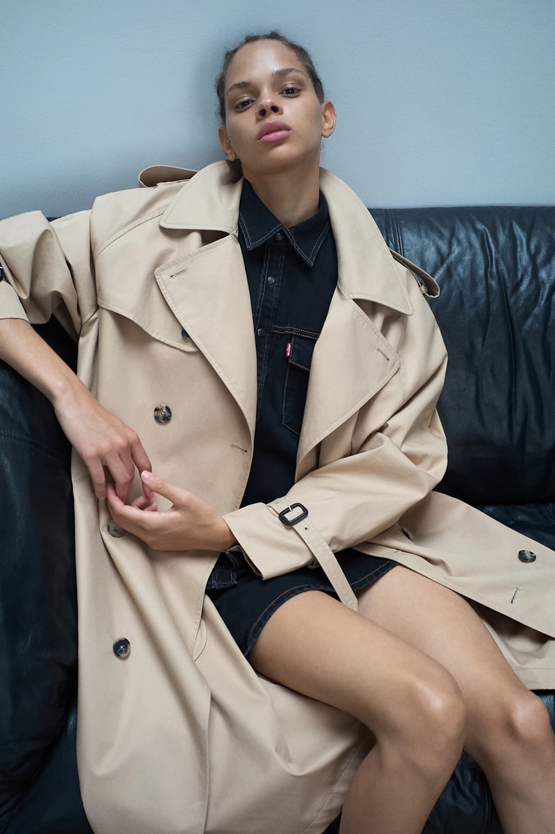 wardrobe.nyc levi's collab denim release 04 trench coat