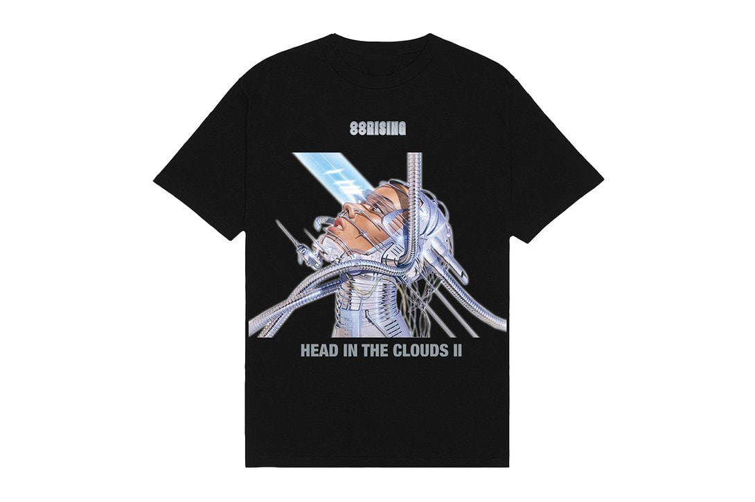 88rising hajime sorayama head in the clouds ii album collaboration sexy robot t-shirts sweatshirts hoodies joji higher brothers