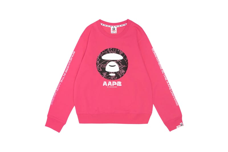 bape pink jumper