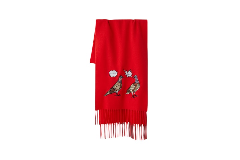 acne studios animal embroidery unisex collection fall winter sweatshirts hoodies scarves 