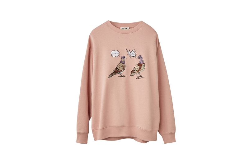 acne studios animal embroidery unisex collection fall winter sweatshirts hoodies scarves 