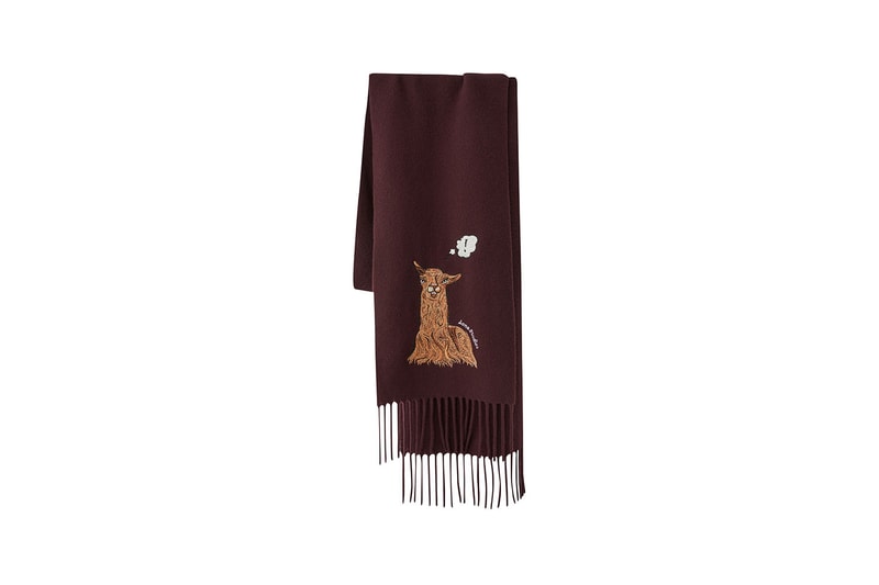 acne studios animal embroidery unisex collection fall winter sweatshirts hoodies scarves 